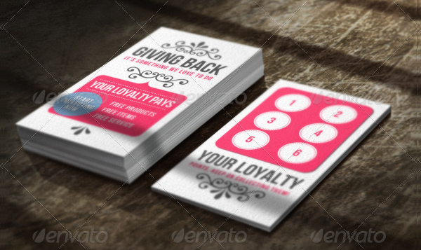Detail Loyalty Card Template Psd Free Nomer 22