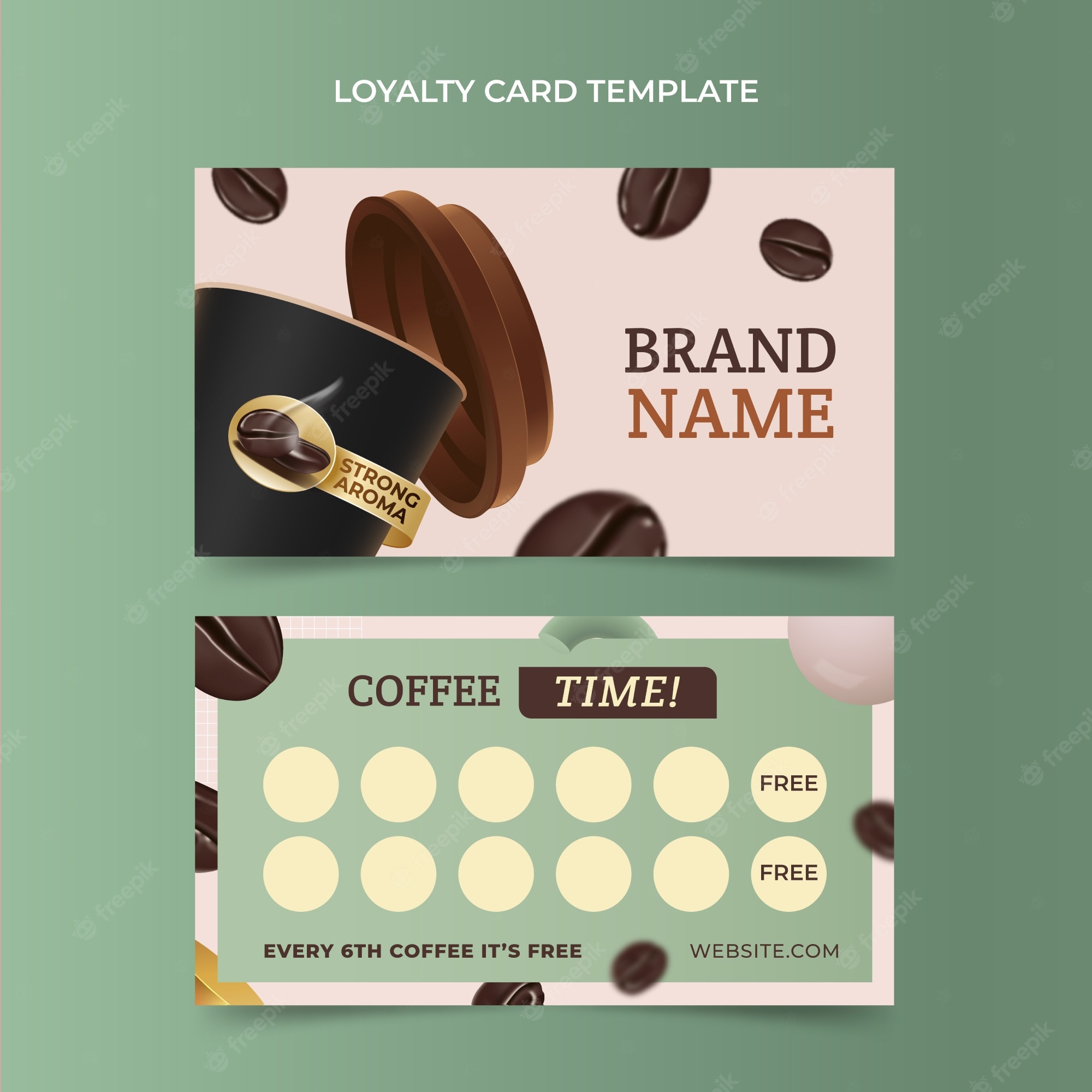 Detail Loyalty Card Template Psd Free Nomer 4