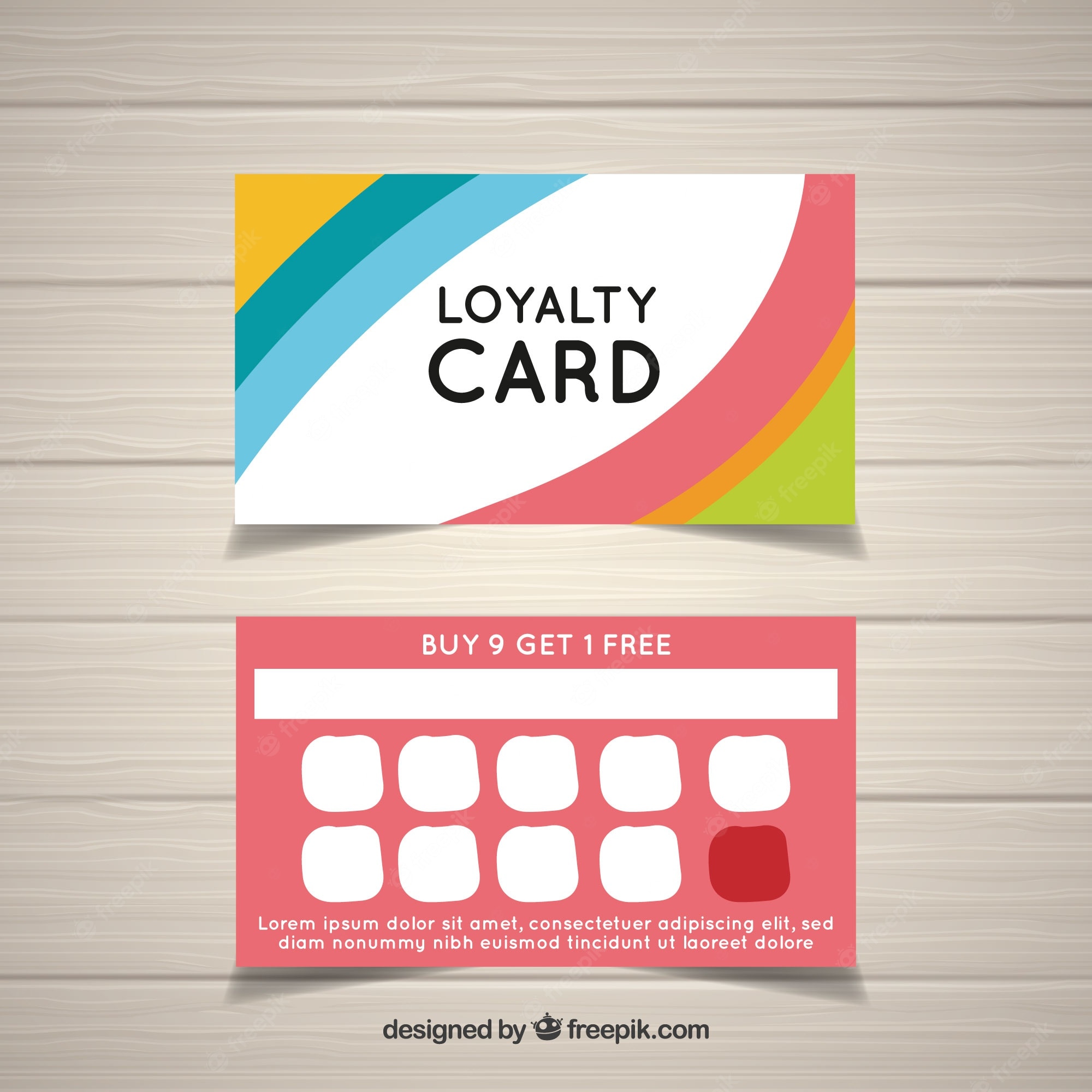 Detail Loyalty Card Template Psd Free Nomer 31