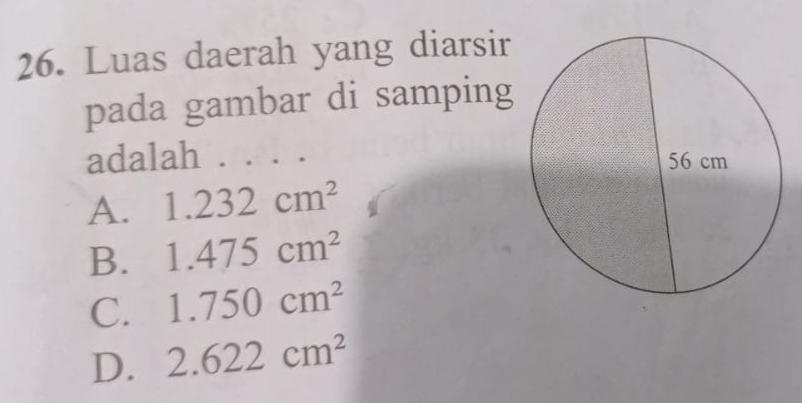 Detail Luas Daerah Yg Diarsir Pada Gambar Di Samping Adalah Nomer 13