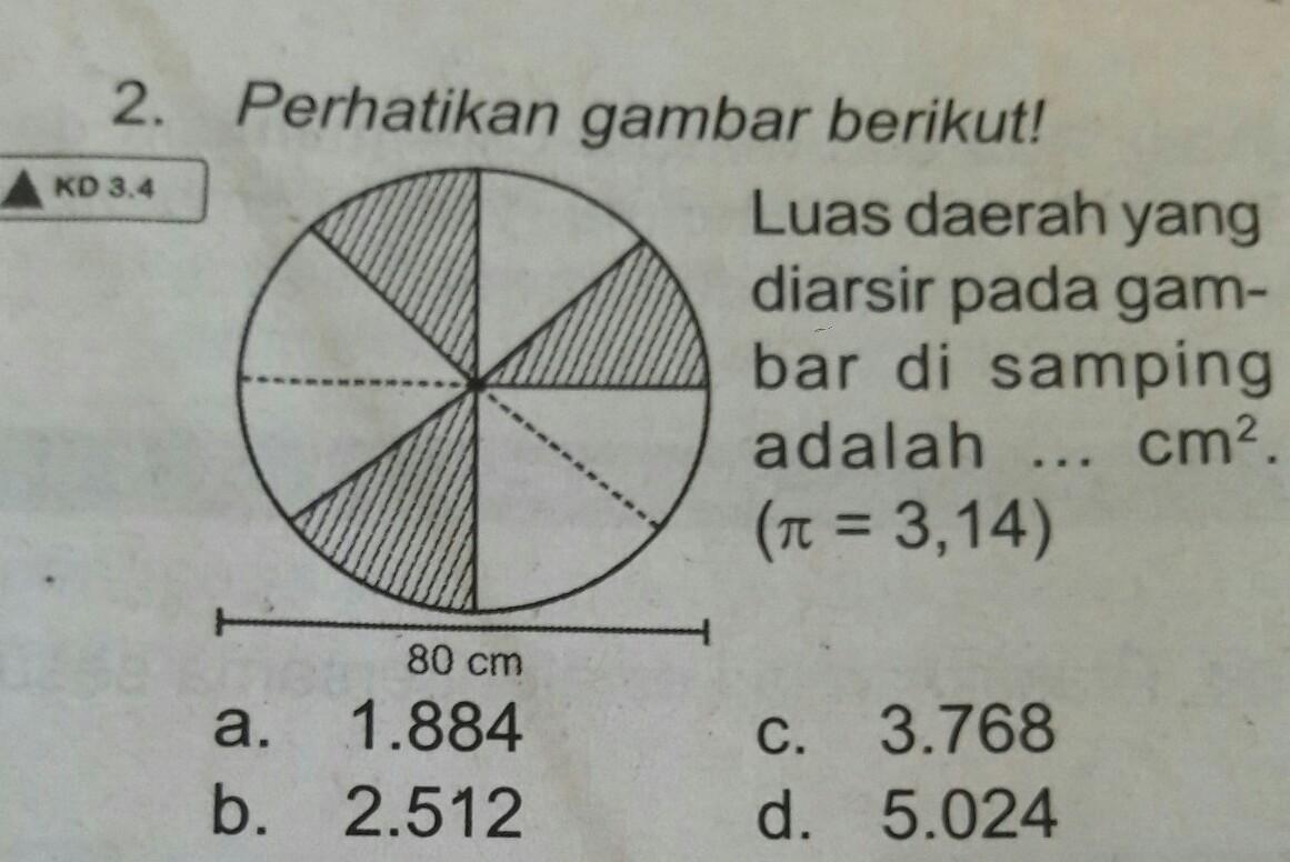 Detail Luas Daerah Yg Diarsir Pada Gambar Di Samping Adalah Nomer 31