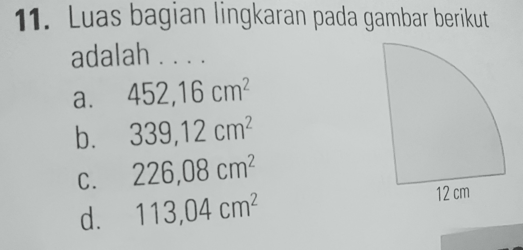 Detail Luas Lingkaran Pada Gambar Adalah Nomer 21