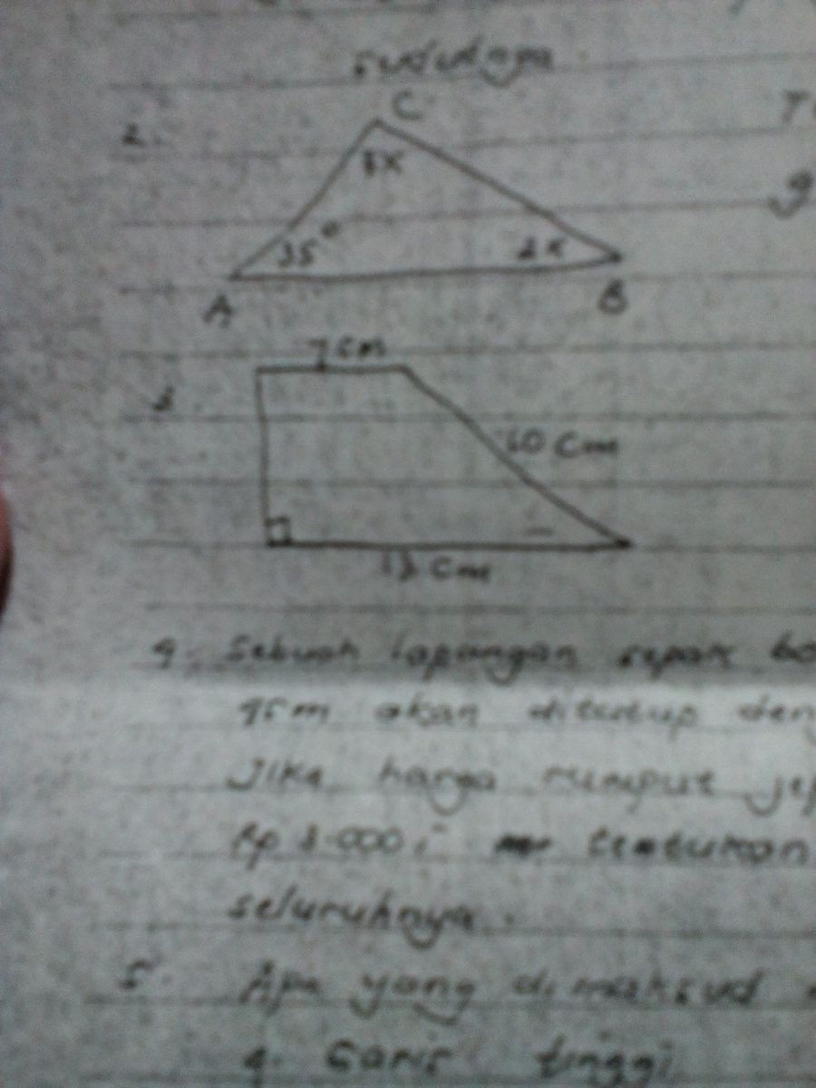 Detail Luas Trapesium Pada Gambar Di Samping Adalah Nomer 16