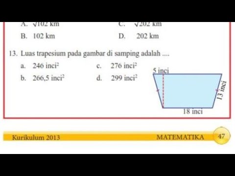 Detail Luas Trapesium Pada Gambar Di Samping Adalah Nomer 44