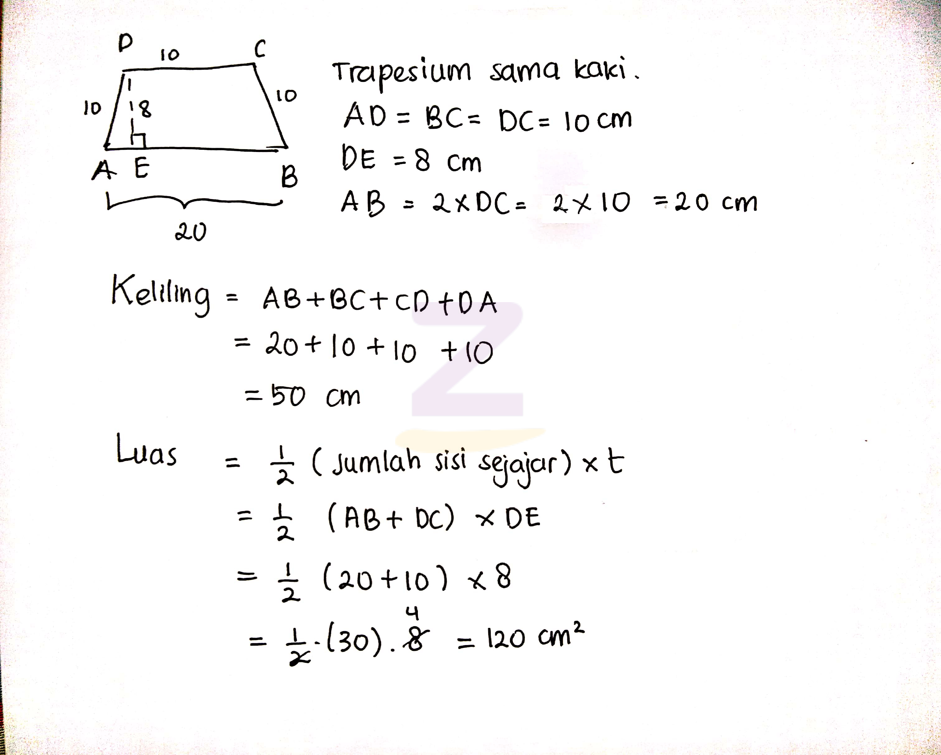 Download Luas Trapesium Pada Gambar Disamping Adalah Nomer 47