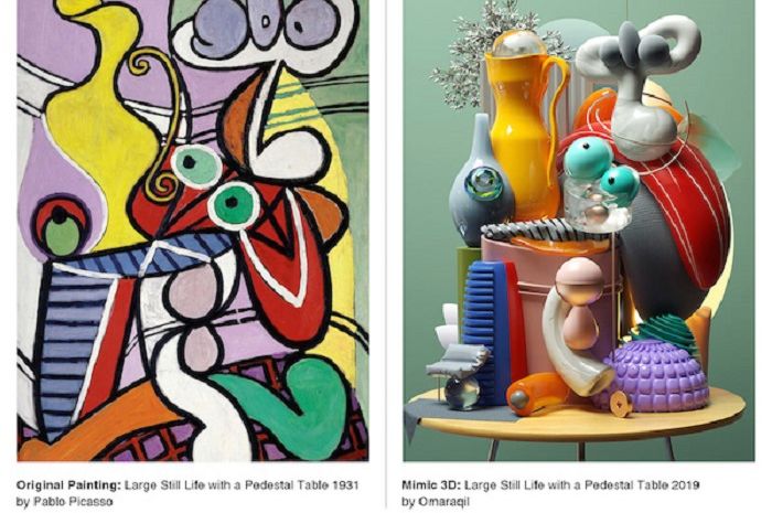 Detail Lukisan Abstrak Pablo Picasso Nomer 33