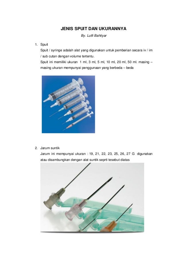 Detail Macam Macam Jarum Suntik Nomer 14