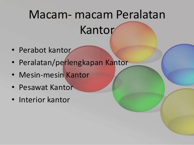 Detail Macam Macam Perlengkapan Kantor Nomer 41