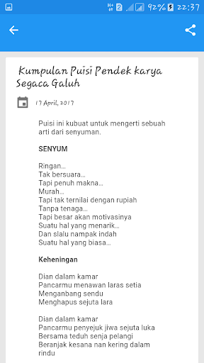 Detail Macam Macam Puisi Pendek Nomer 49