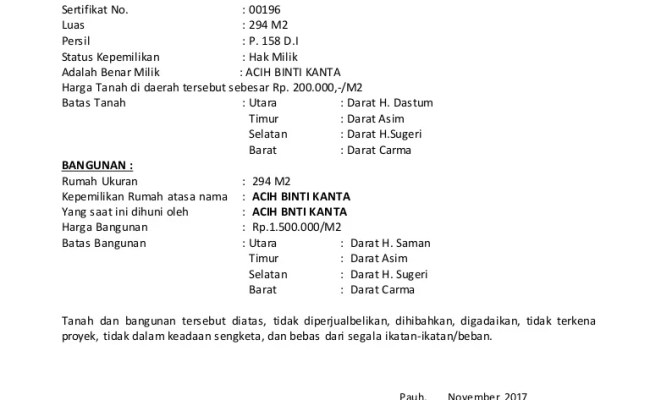 Detail Macam Macam Surat Bukti Kepemilikan Tanah Nomer 45