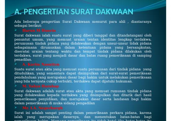 Detail Macam Macam Surat Dakwaan Nomer 24