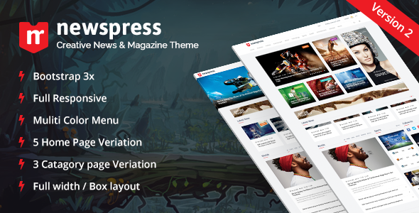 Detail Magazine Template Bootstrap Nomer 2