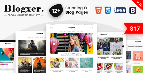 Detail Magazine Template Bootstrap Nomer 12