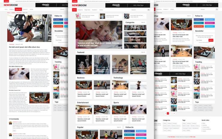 Detail Magazine Template Bootstrap Nomer 13