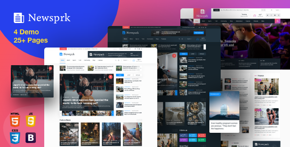 Detail Magazine Template Bootstrap Nomer 14
