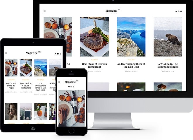 Detail Magazine Template Bootstrap Nomer 16