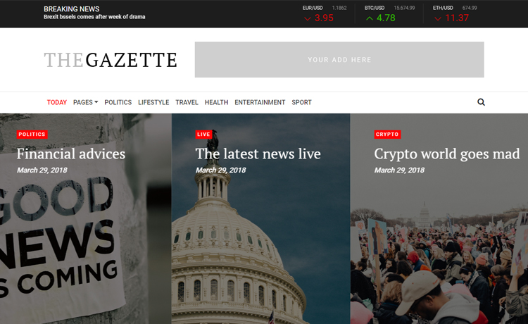 Detail Magazine Template Bootstrap Nomer 17