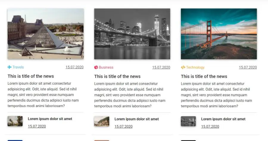 Detail Magazine Template Bootstrap Nomer 22