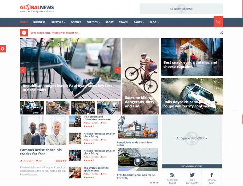 Detail Magazine Template Bootstrap Nomer 23