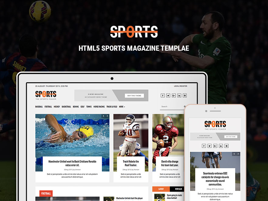 Detail Magazine Template Bootstrap Nomer 26