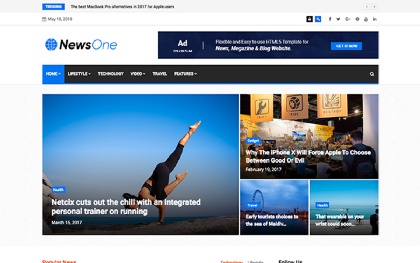 Detail Magazine Template Bootstrap Nomer 28