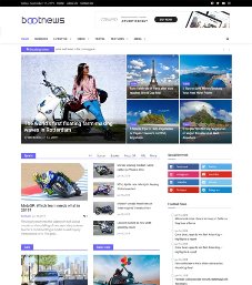 Detail Magazine Template Bootstrap Nomer 31