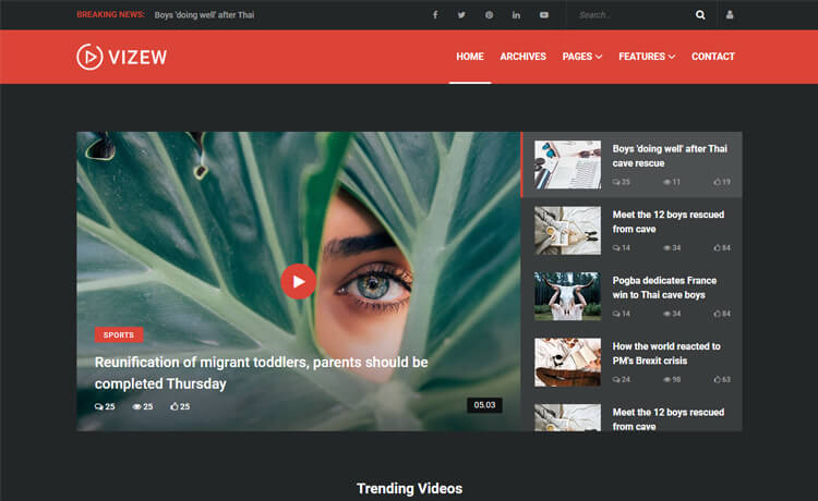 Detail Magazine Template Bootstrap Nomer 32