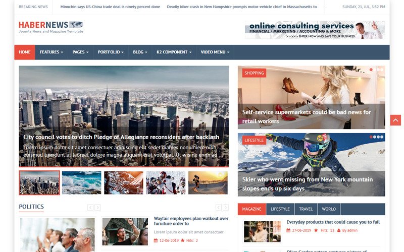 Detail Magazine Template Bootstrap Nomer 37