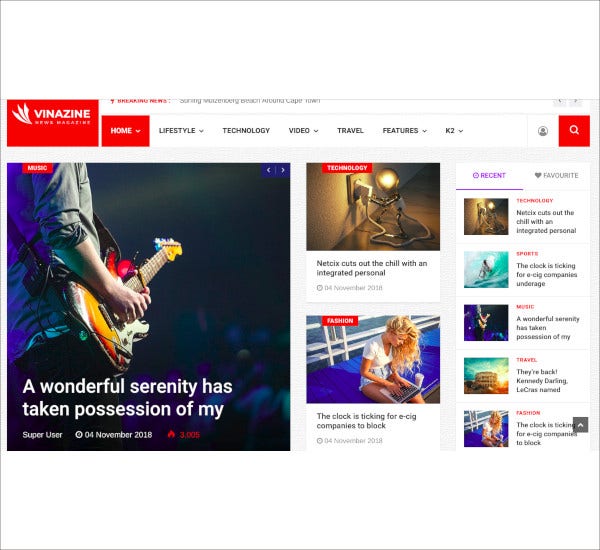 Detail Magazine Template Bootstrap Nomer 43