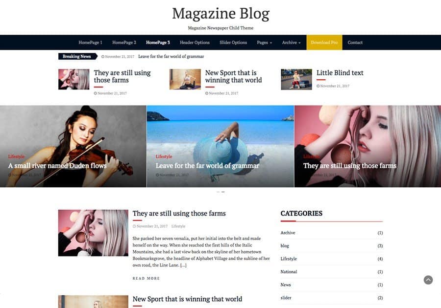 Detail Magazine Template Bootstrap Nomer 6