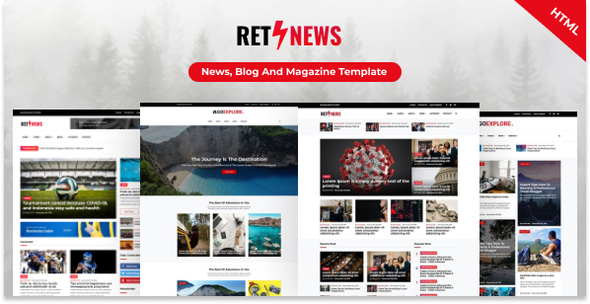 Detail Magazine Template Bootstrap Nomer 46