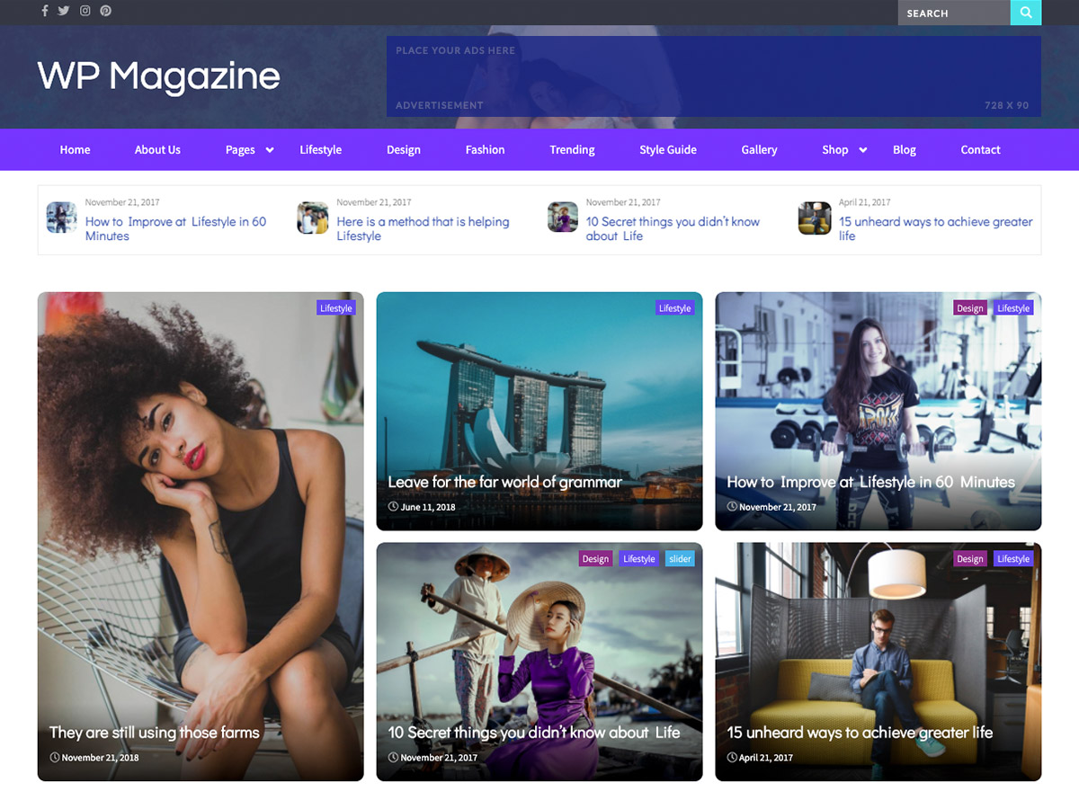 Detail Magazine Template Bootstrap Nomer 54