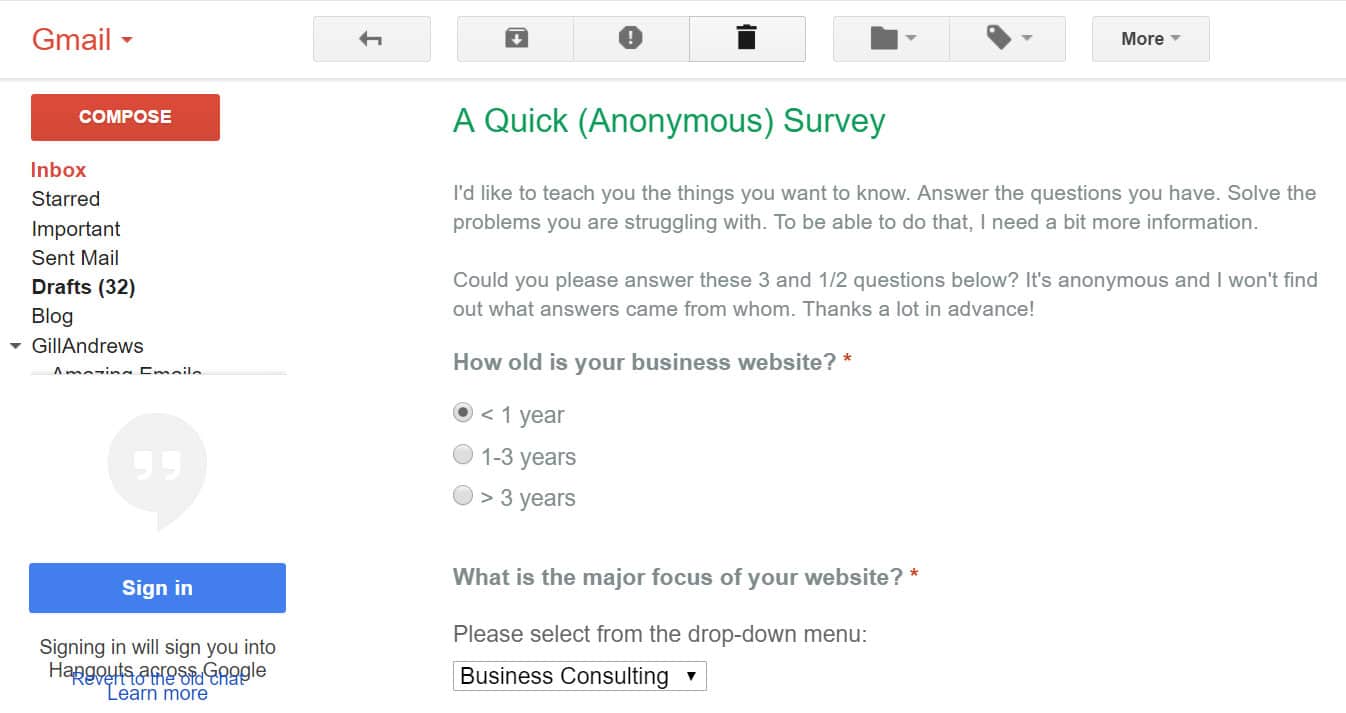 Detail Mailchimp Survey Template Nomer 23