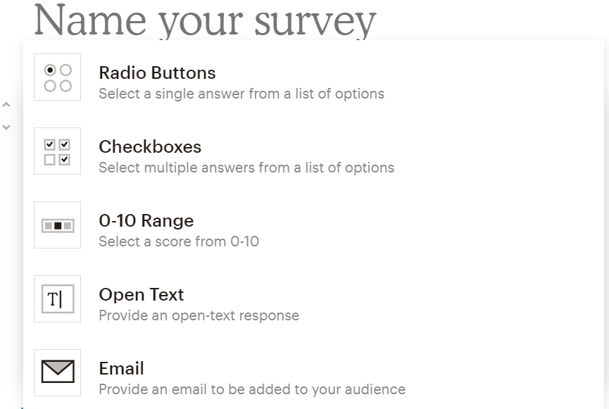 Detail Mailchimp Survey Template Nomer 8