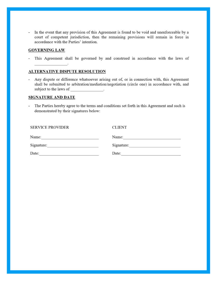 Detail Maintenance Service Agreement Template Nomer 24