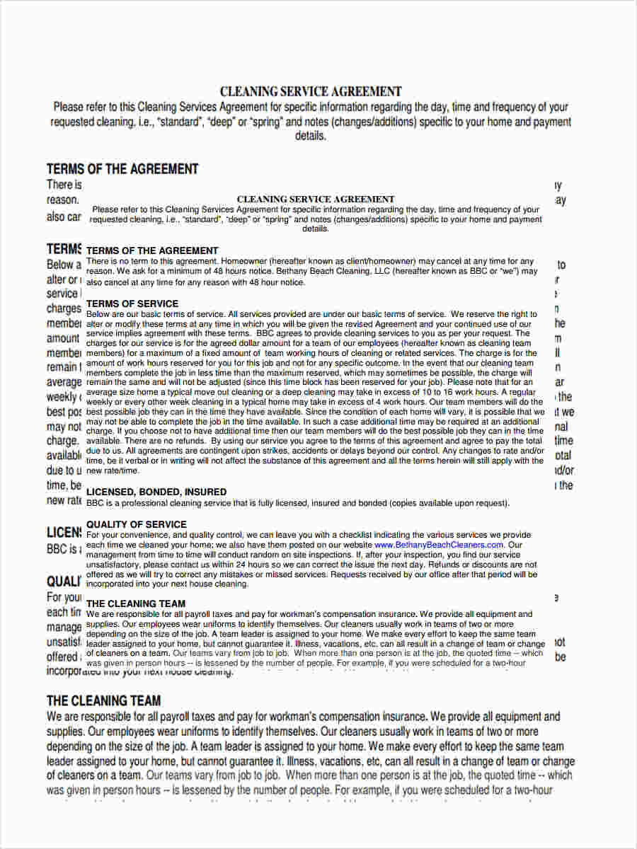 Detail Maintenance Service Agreement Template Nomer 30