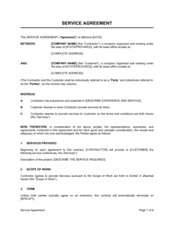 Detail Maintenance Service Agreement Template Nomer 53