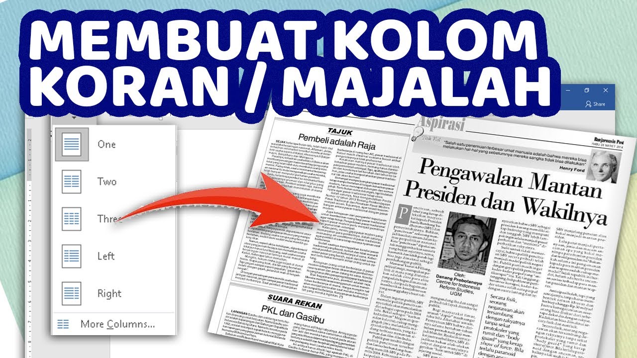 Detail Majalah Yg Terdapat Gambar Tabel Drop Cap Kolom Koran Nomer 8