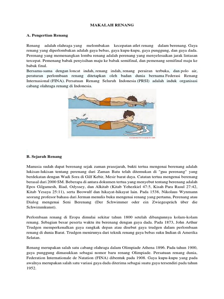 Detail Makalah Renang Gaya Bebas Beserta Gambar Nomer 7