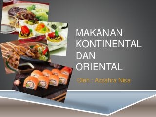 Detail Makanan Oriental Adalah Nomer 22