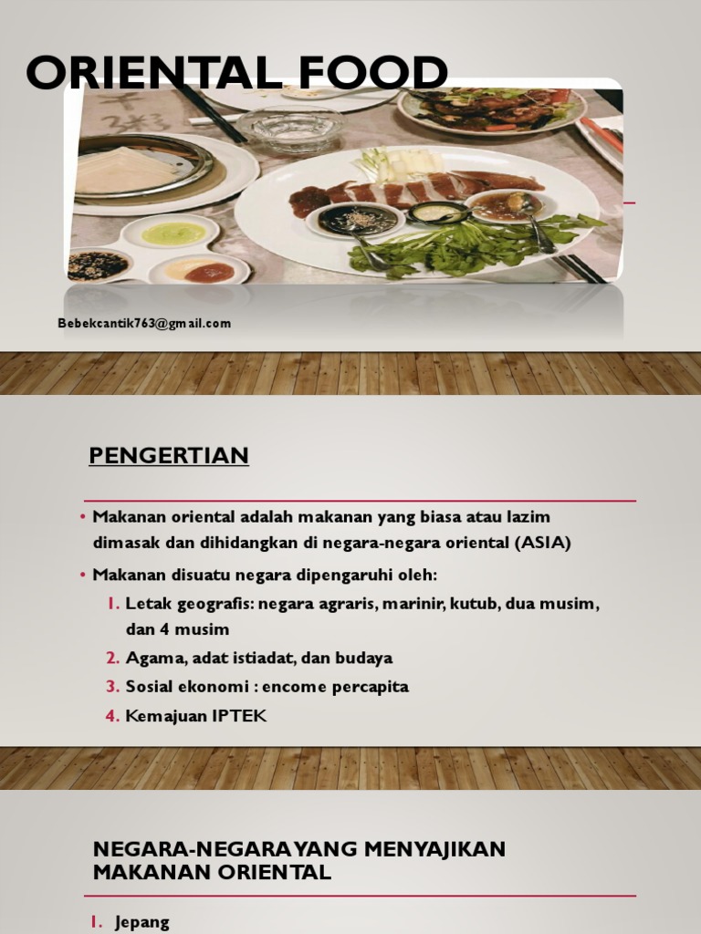 Detail Makanan Oriental Adalah Nomer 27