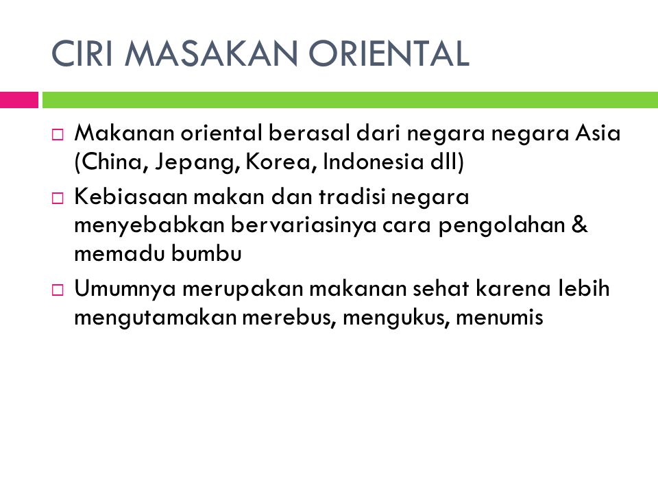 Detail Makanan Oriental Adalah Nomer 41