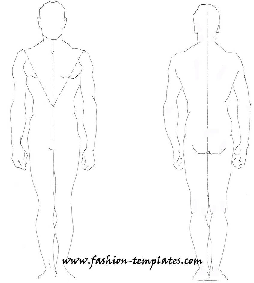 Detail Male Costume Template Nomer 11