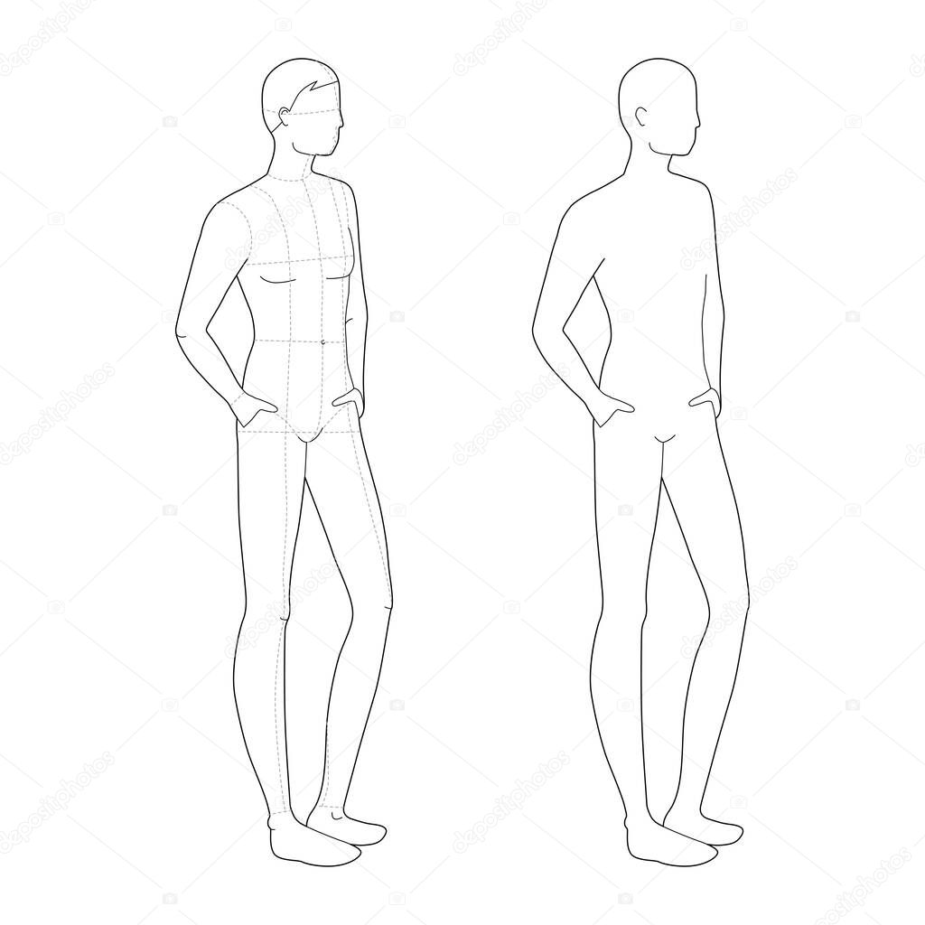 Detail Male Costume Template Nomer 23