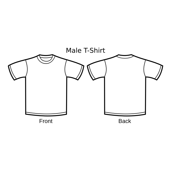 Detail Male T Shirt Template Nomer 42