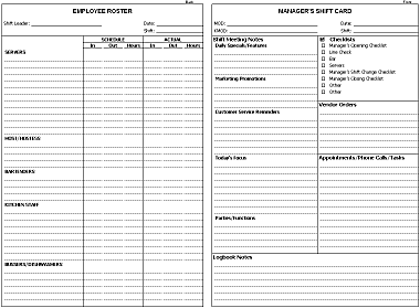 Detail Manager Log Book Template Nomer 16