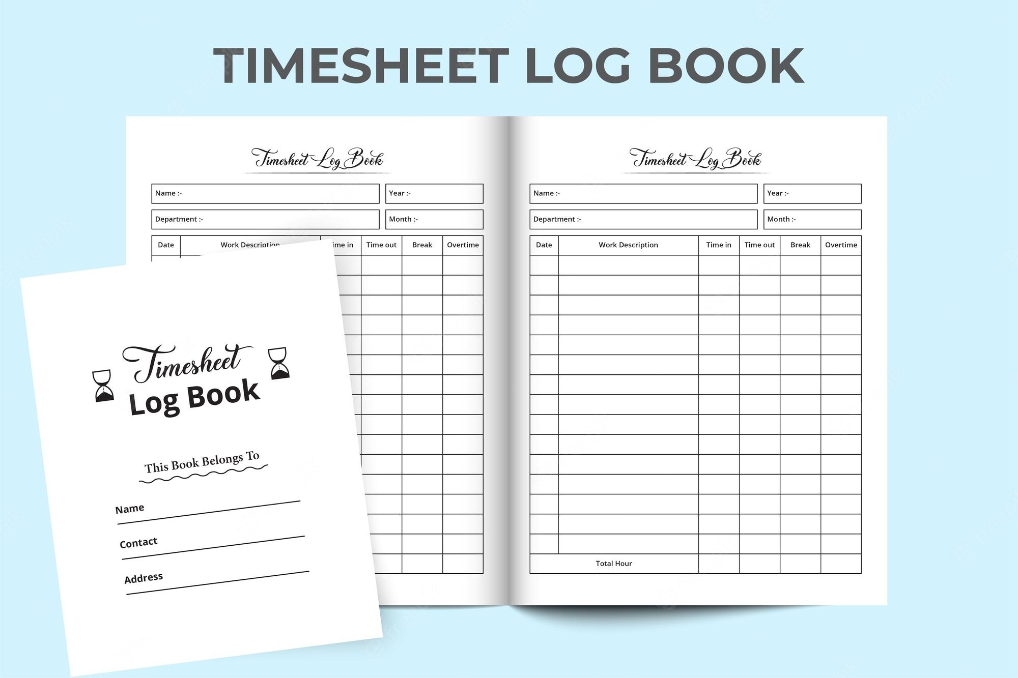 Detail Manager Log Book Template Nomer 36