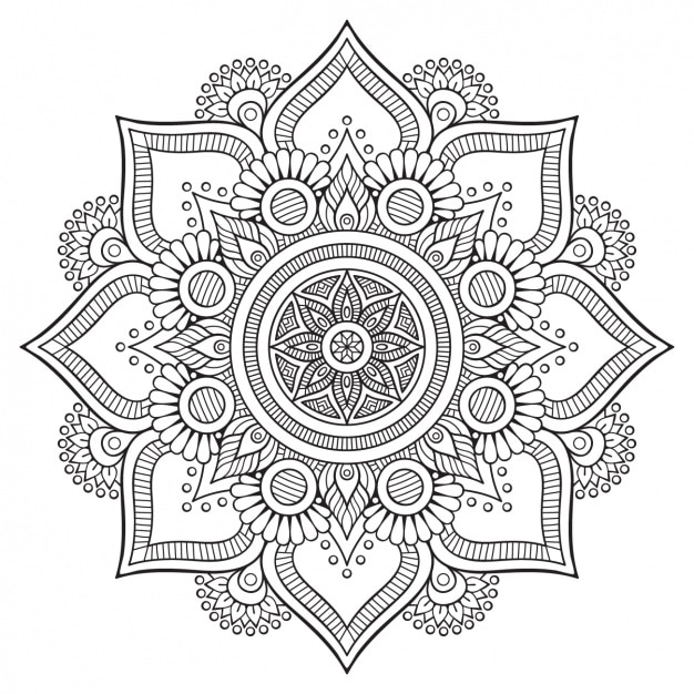 Detail Mandala Vektor Nomer 2