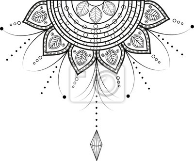 Detail Mandala Vektor Nomer 23
