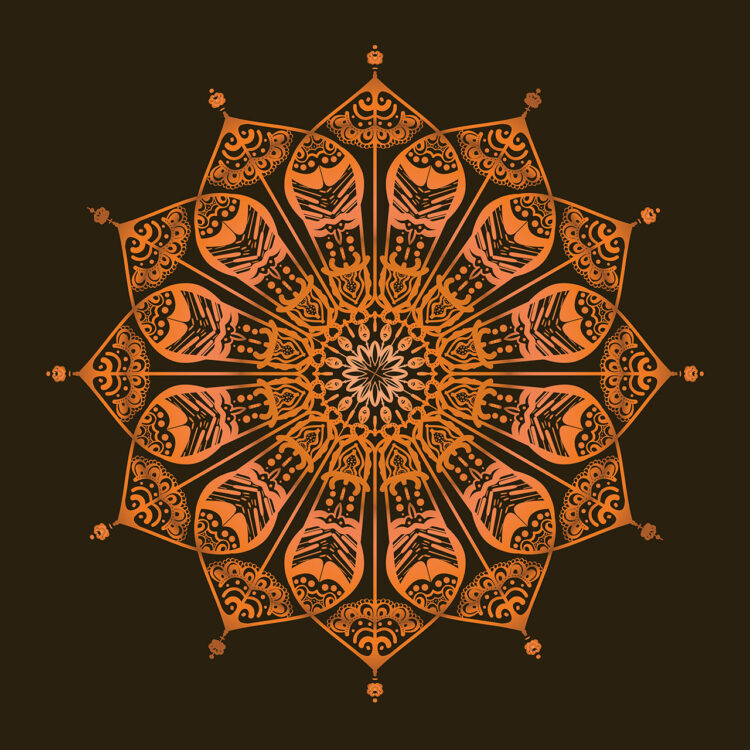 Detail Mandala Vektor Nomer 46